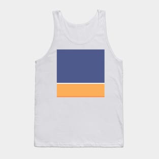 A splendid layout of Twilight, White, Sandy, Rajah and Orangeish stripes. Tank Top